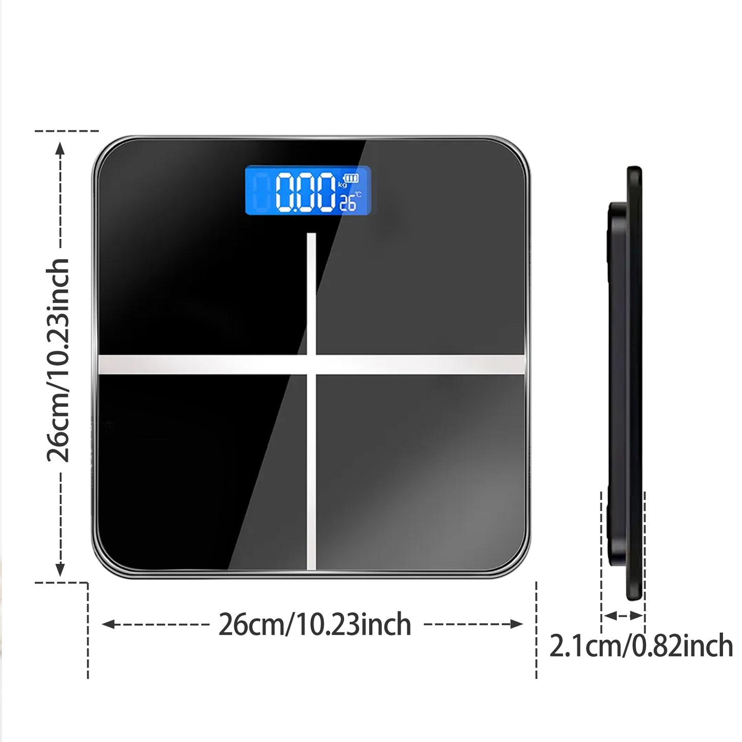 396-pound Weight Scale, Electronic Scale, High-precision Weight Scale,With LCD High-definition Display And Temperature Display Switchable KG,LB Units Durable And Safe, Suitable For Various Scenarios